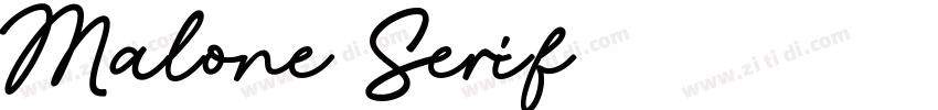 Malone Serif字体转换